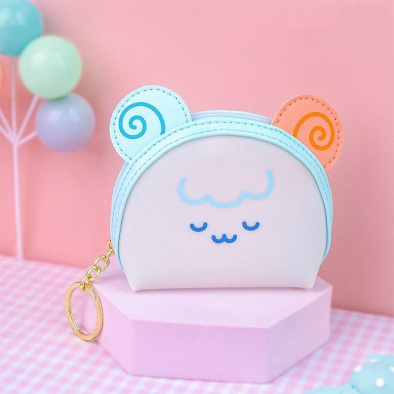 Cartoon Jelly Color Cute Animal Coin Purse Gift Couple Zipper Wallet