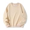 Solid Color Loose Crew Neck Long Sleeve Fleece Hoodless Casual Mens Sweatshirt