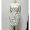 European American Women's Clothing Fashionable Hollow Lace Short Tube Top Dress
