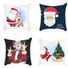 Popular Christmas Pillowcases for Holidays Santa Claus Linen Home Decoration Pillowcases