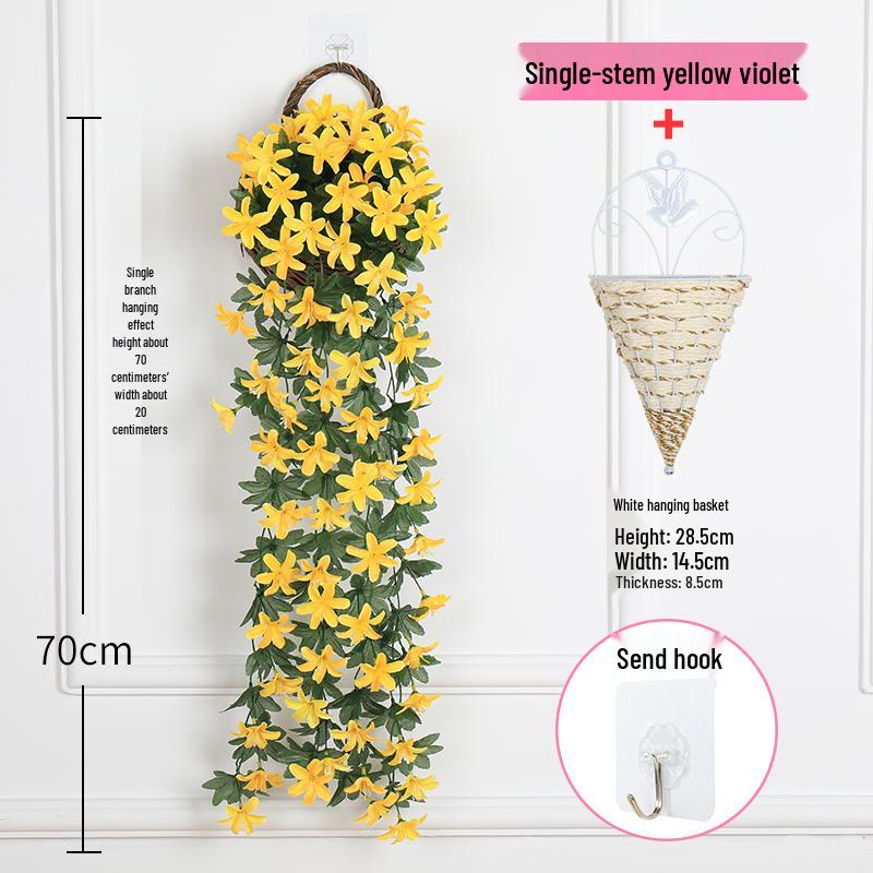 Artificial Rose Vine Wall Hanging for Living Room Decoration