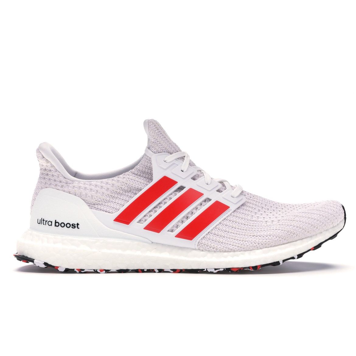 

Мужские кроссовки adidas UltraBoost 4.0 Red Stripes Footwear-White Active-Red Chalk-White DB3199