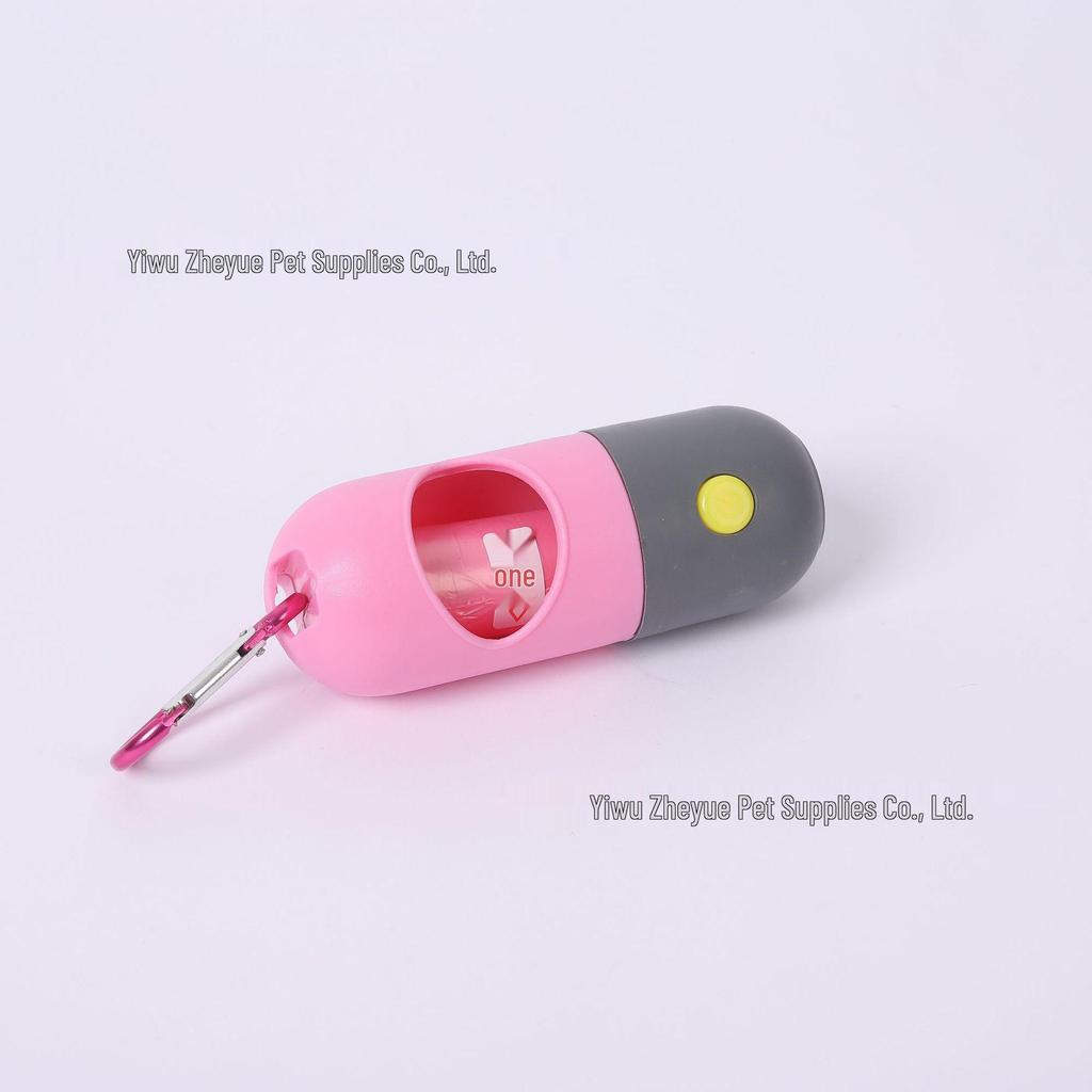 LED Dog Poop Scooper with Biodegradable Trash Bags - Portable ABS Plastic Pet Supply