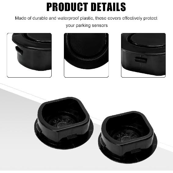 4 Car Rear Bumper Radar Hole Cover,Durable Plastic Front Bumper Sensor Hole Plug,Waterproof Radar Hole Plug Body Protection Accessories,Suitable for