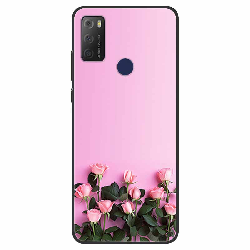For TCL 20Y Case Shockproof Silicone Soft Phone Back Cover For TCL 20E 6125F Case TPU Bumper Coque For TCL20Y TCL20E 20 Y Funda