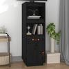 820156 vidaXL Highboard Black 34x40x108.5 Cm Solid Pine Wood