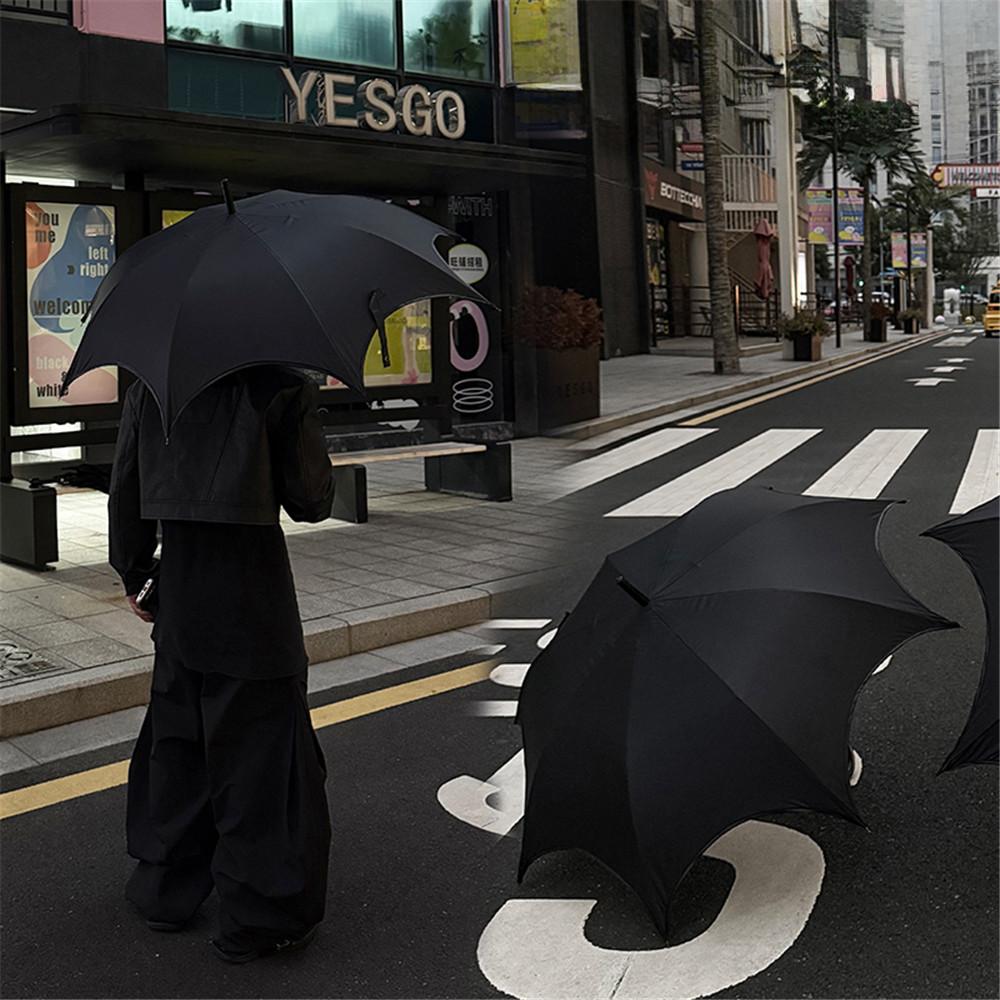 

Fully Automatic Black Long Handle Umbrella Suitable for Both Rain and Rain Waterproof and UV Resistant Household Merchandises Iron&10K