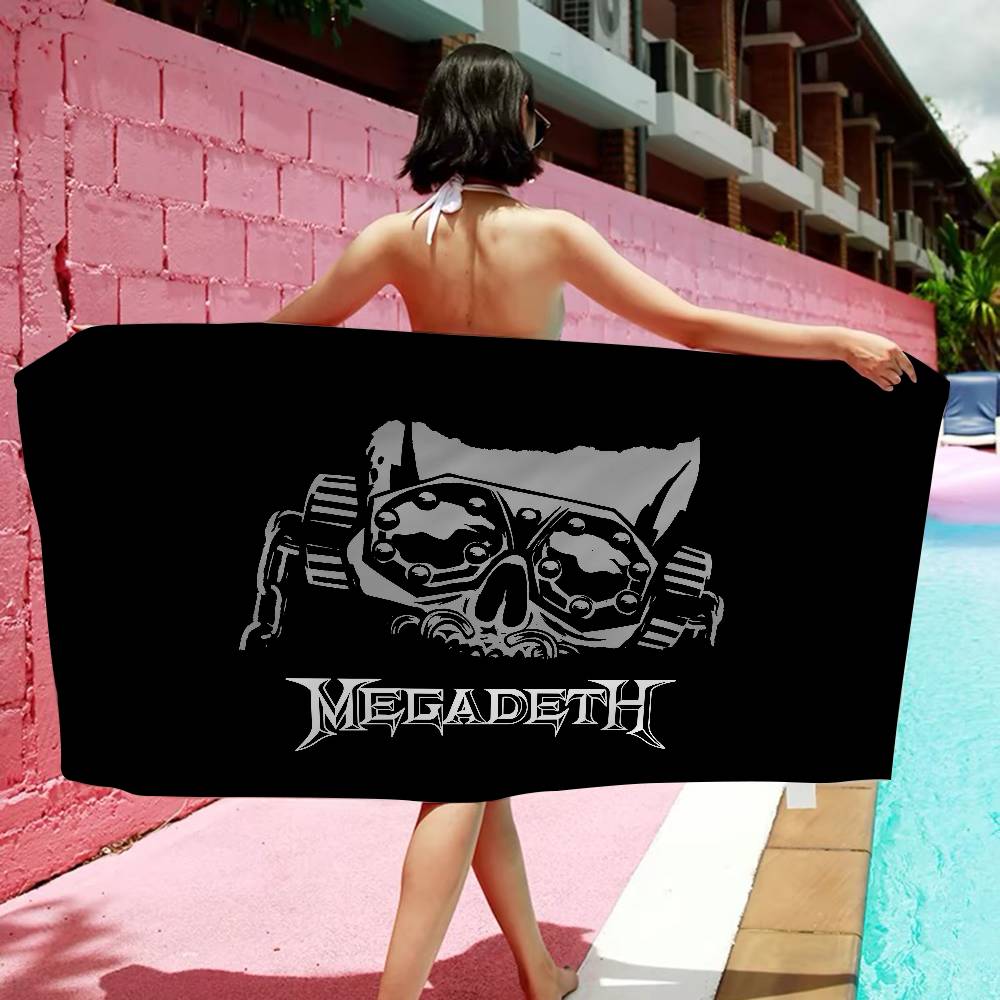 M-Megadeths Heavy Metal Rock Band Microfiber Beach Towel Absorbent Quick Dry Soft Yoga Swimming Resort Mountain Climbing Towel