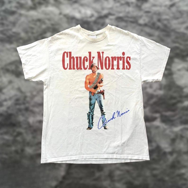 Vintage Chuck Norris T-shirt, Legend Never Die Tee Fashion Trendy Tee Men Women Vintage Top Hip Hop Streetwear Oversized Tshirt