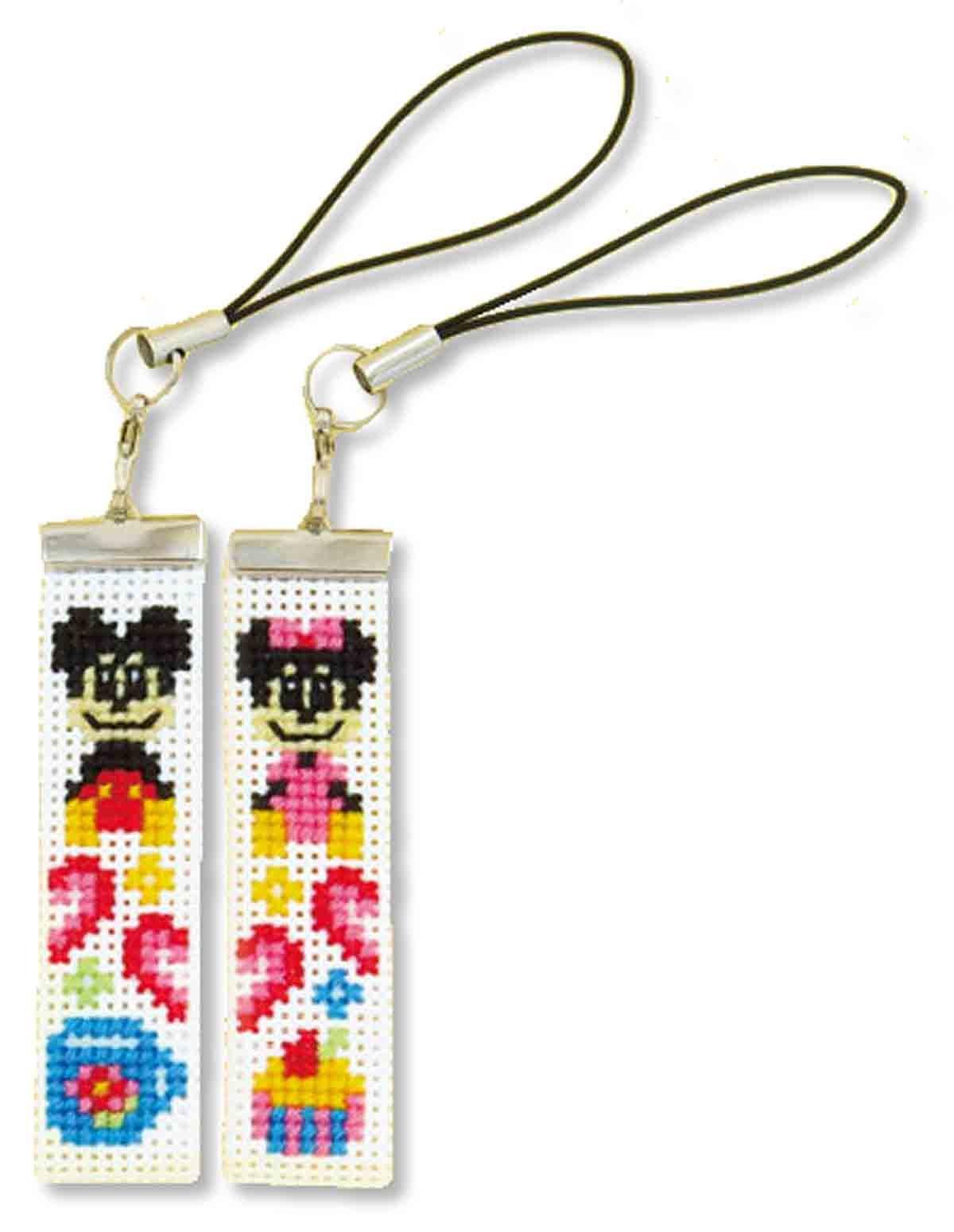 

Olympus Disney Cross Stitch Kit Strap Mickey & Minnie ST-31