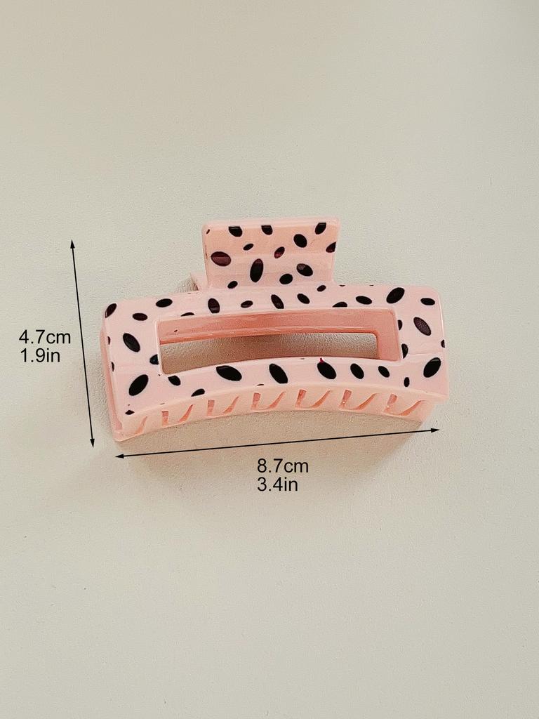 3 Stück Mode Neue Damen Druck Haarklammer Robuste Bunte Kunststoff Haarspangen 3,4 Zoll Haarspangen Krabbe Haarnadel Haarschmuck Geschenk