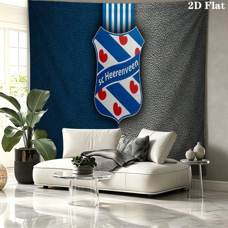 SC Heerenveen Wall tapestry, aesthetic printed fabric blanket, suitable for bedroom, living room, and home decor.
