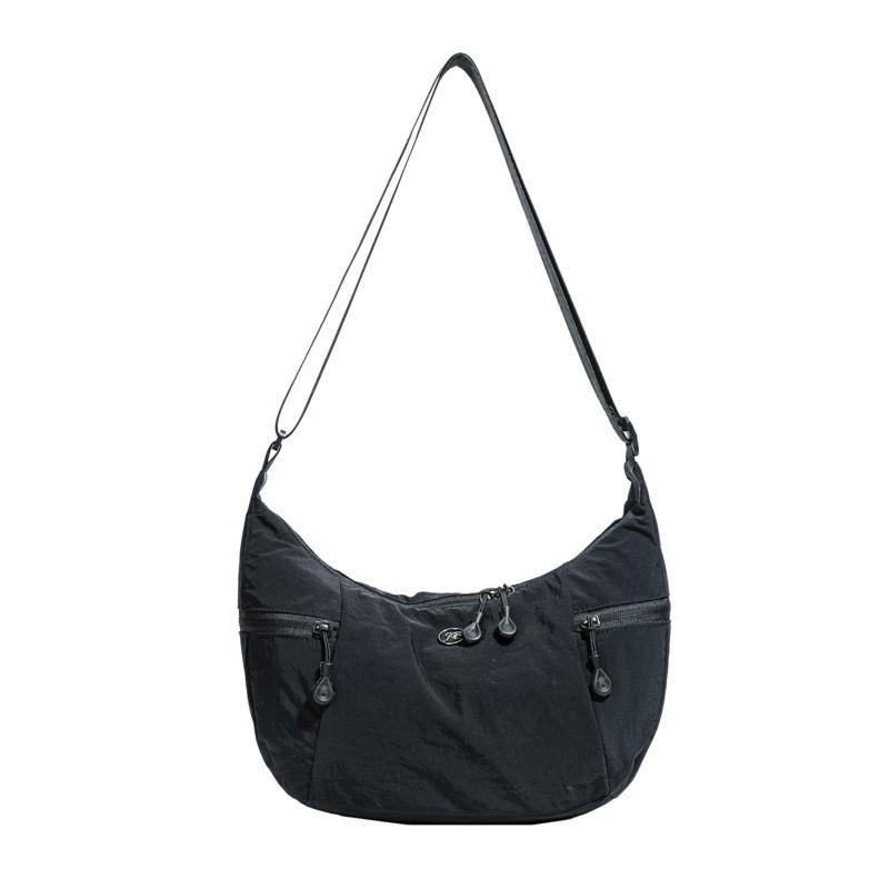 

Nylon Cloth Bag All-match Women s One-shoulder Cross-body Light Casual Street Travel Mom s чёрный