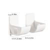 4pcs Wall Mounted Trash Bags Storage Rack Garbage Bag Holder Organizer Plastic Bag Film Container Dispenser for Kitchen Shelf