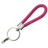 Gevlochten Lederen Touw Sleutelhanger met Poppenhanger - Modieus en Creatief Accessoire