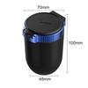 With Lid Car Ashtray LED Blue Light Auto Ashtray Modern Automotive Supplies  Car Interior