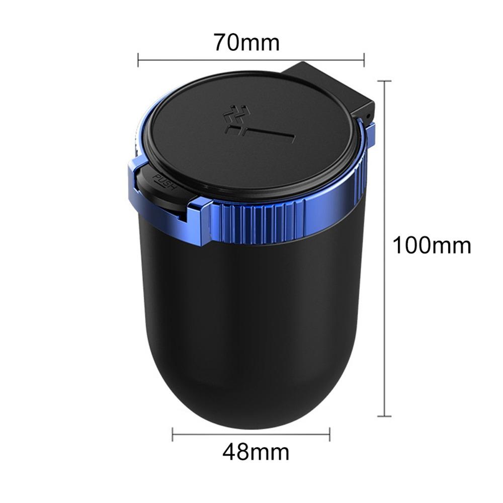 With Lid Car Ashtray LED Blue Light Auto Ashtray Modern Automotive Supplies  Car Interior