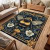 Gotischer Bienen Teppich, Academia Teppich, Floraler Tierdekor Teppich, Boho Teppich, Ästhetischer Teppich, Moderne Wohnzimmer Bodenmatte