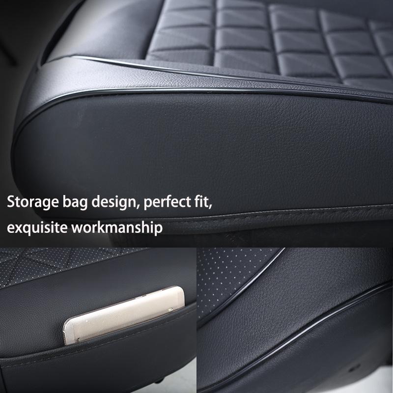 Car front seat covers, PU leather car seat cushions, car seat protectors, car seat cushion accessories