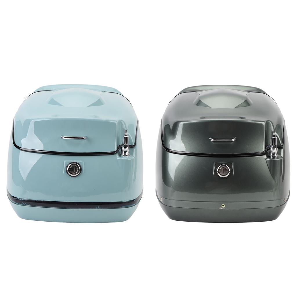 38L Motorcycle Top Box Retro Water Resistant Motorcycle Trunk Luggage Top Case Universal Fit for Ele