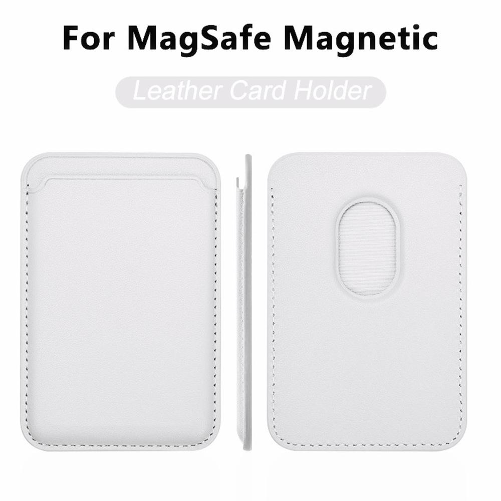 Universelle Kartenhalter-Tasche Für Alle Smartphones Für Magsafe Kabelloses Laden Magnetisches Telefon Leder-Geldbörse Kartenclip Zubehör
