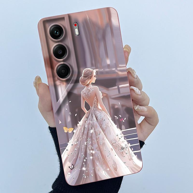 Handyhülle für Tecno Camon 40 Pro 4G 5G 2025 Niedlicher Panda Süße Mädchen Katzen Silikon Weiche Rückseite Ultradünne Schutzhülle
