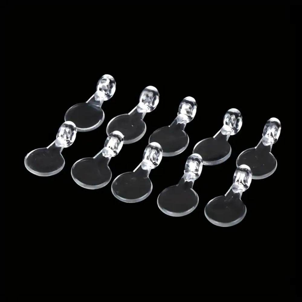 200pcs Transparent Flat Pad Pendants Oval Acrylic Transparent Cabochon Pendants  Home