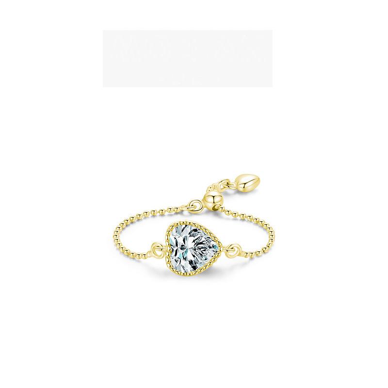 Tancise Classic 925 Sterling Silver  Zircon Ring Ladies Jewelry Wedding Promise Party Gift