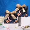 Eid Mubarak 50pcs Reusable Gift Bags with Ribbon Bows Decoration Candy Bags Festival Party Bags for Holiday Celebrations