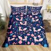 Feelyou Peacock Duvet Cover Twin Size Kids Peacock Feathers Design Floral Comforter Cover Set for Boys Girls Teens Animal Theme Bedding Set