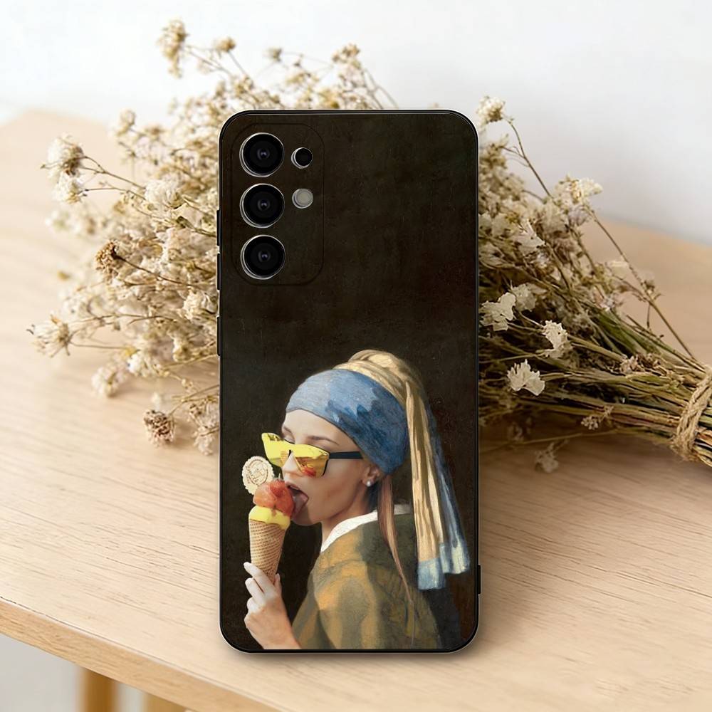

Aesthetic Funny David Mona Lisa-a Phone Case For Samsung S25,S24,S21,S22,S23,S30,Ultra,S20,Plus,Fe,Soft Silicone Black Cover Samsung S26
