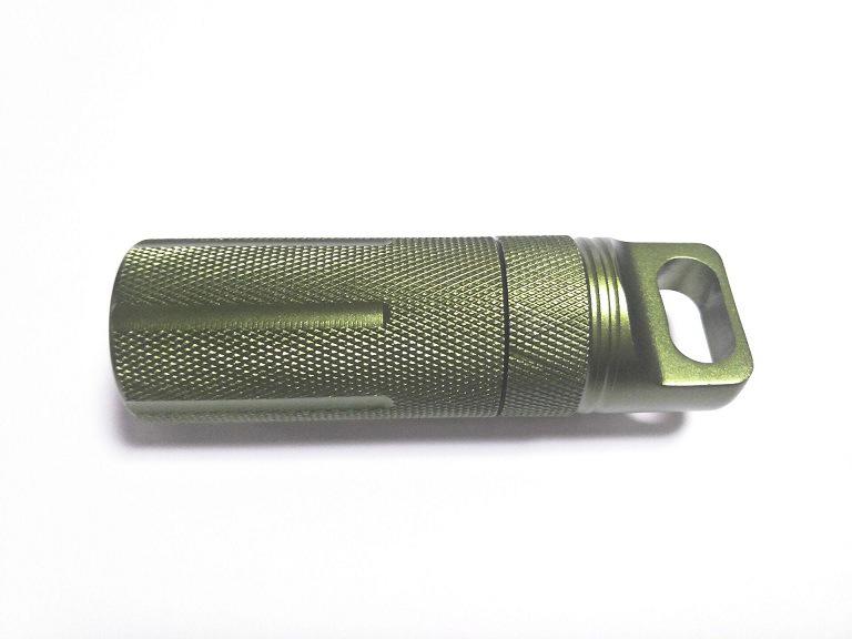 CNC Metal EDC Waterproof Survival Container: First Aid Medicine Bottle