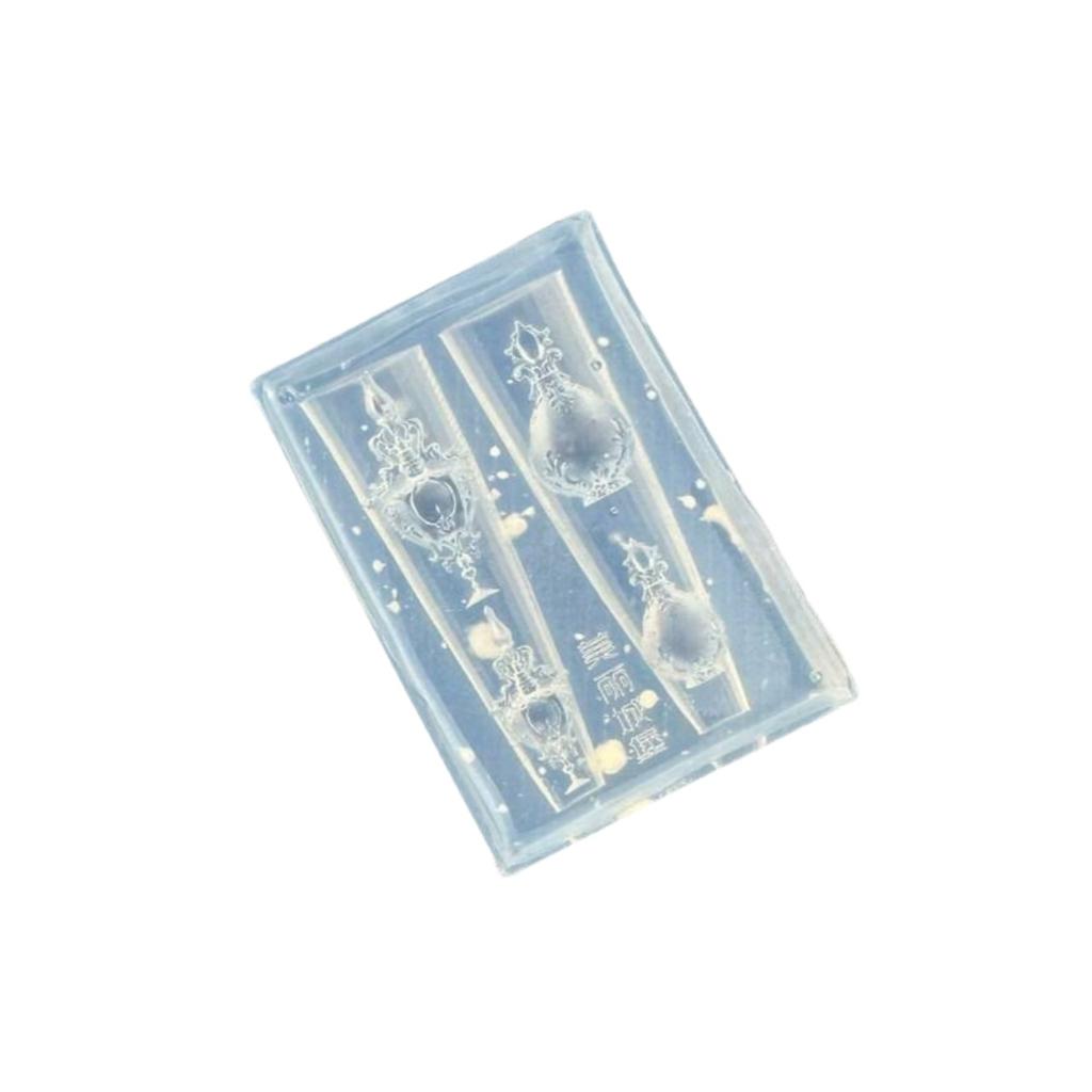 Nails Mold Manicure Templates For Nails Crafts 3D Baroque Vase Candle Holder Silicone Mold Nail Art Decoration DIY Transparent