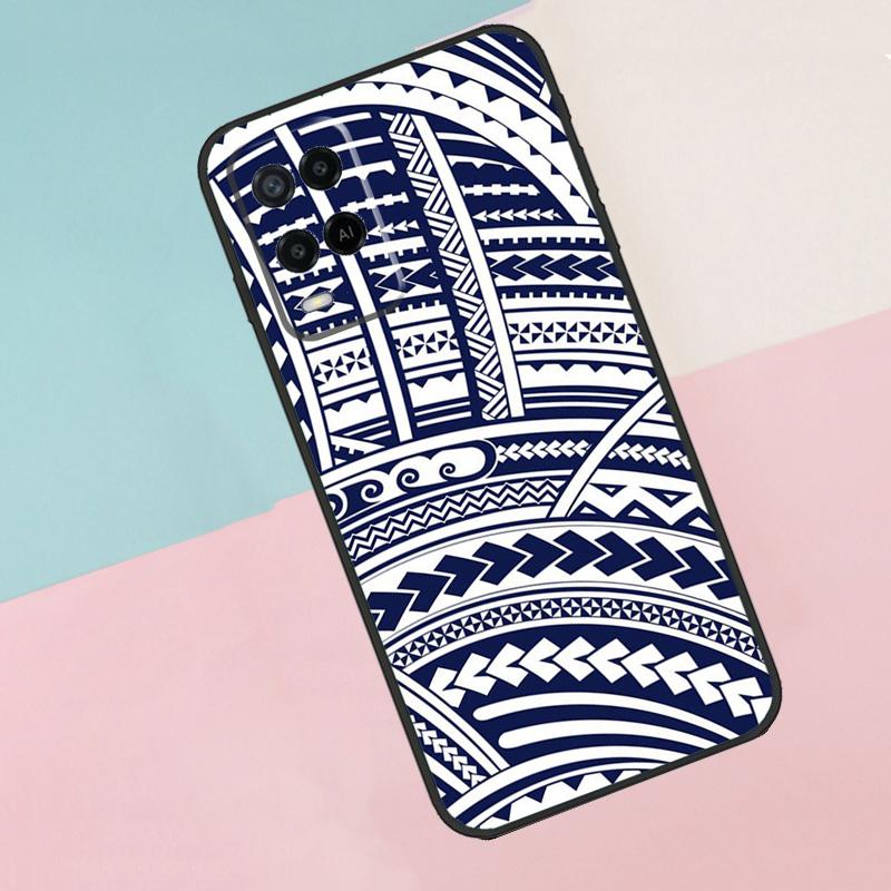 Maori Polynesian Samoan Tribal For Oppo A40 A60 A80 A18 A38 A58 A78 A98 A79 A16 A76 A96 A15 A74 A94 A54 A77 A17 Phone Case