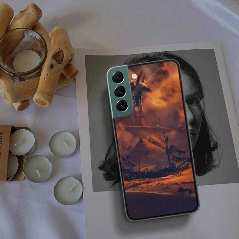 Egypt Pharaoh Phone Case For Samsung Galaxy A12 A22 A32 A42 A52 A72 A54 A34 A24 A14 A73 A53 A33 A23 A13 5G F52 F62 Cover Shell C