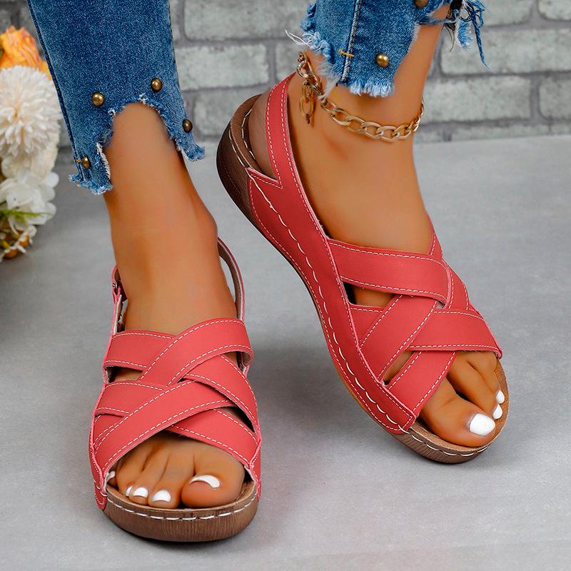 Women's Plus Size Wedge Thick Platform Flip-Flops Casual Sandals 2025 Summer New Style