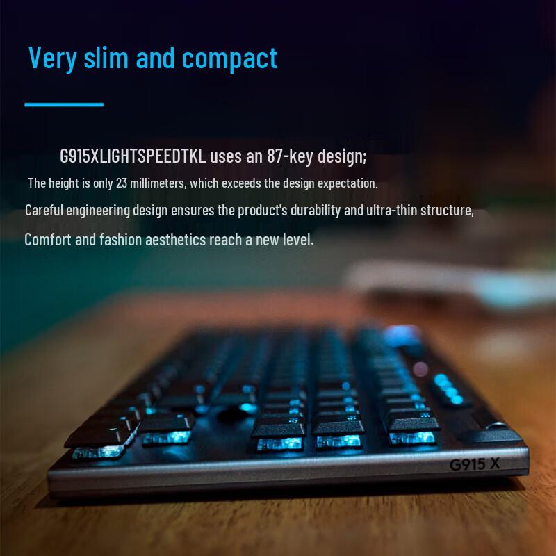 Logitech G915 X TKL Tri-Mode Wireless Gaming Keyboard
