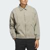 Adidas Beyond Polo Collar Zipper Design Solid Color Small Logo Jacket Men Jacket Light-Brown JF4863