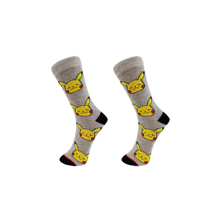 

2024 Осень Мультяшные гольфы до середины икры с Пикачу для мужчин Аниме Спортивные носки Size 38-44