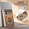 Custodia a Stand Pieghevole Rotante in Kevlar con Pellicola Temperata per Samsung Z Fold 8 Ultra