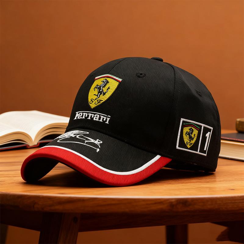 

Для Ferrari 458 488 599 612 FF F12 Roma Вышитые Эмблемы Бейсболка Мужская Женская Шляпа Солнце Открытый Воздух Летние Спортивные Шляпы Регулируемая