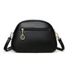 Women's Crossbody Bag Soft Leather Small Square Bag Multi-Compartment Shoulder Bag