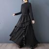 Plus Size High Waist Vintage Spring Autumn Casual Loose Maxi Long for Woman Skirts Womens Skirt