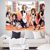 LightOn Girls background cloth twodimensional girl bedroom dormitory decoration homestay bedside atmosphere anime tapestry