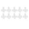 10 Pcs Cross Resin Mold Mirror Effect Elastic Eco Friendly Easy Demoulding Silicone Candle Mold for DIY