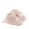1 Pair Cartoon Pattern Infant Pre-walkers Anti-slip Design Toddler Sock Shoes  for 0-3 Months Baby