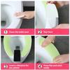 1 Pair Soft Toilet Seat Cover Washable Paste Toilet Seat Pad Bathroom Warmer Seat Lid Cover Pad Closestool Sticky Mat Villus