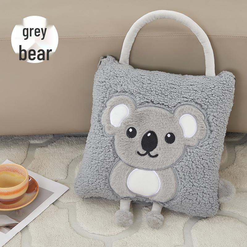 Customized Cartoon Pillow-Blanket: Portable for Car, Crib, or Dormitory Use