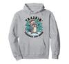 Trash Can In the Snow Cute Christmas Raccoon Santa Hat Hoodie
