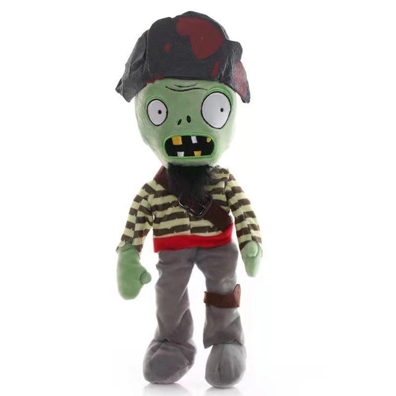 Plants Vs Zombies Sports Newspaper Roadblock Iron Bucket Zombie Plush Toy Doll For Kids And Collectors